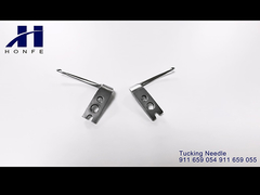 針を押し込めること